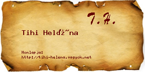 Tihi Heléna névjegykártya